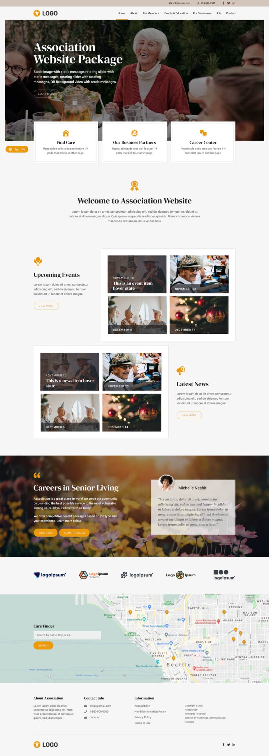 Senior Living Website Design